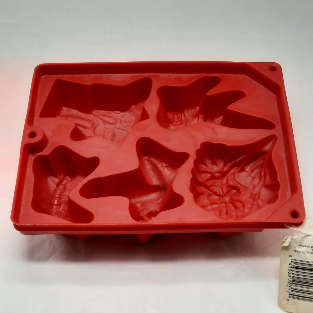 Vintage Power Rangers Jello Jigglers Mold Red Small 2 Piece Lot